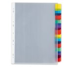 Pochettes a onglets personnalisables A4+ 12 positions polypro 8/100ème incolore