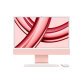 Apple iMac Apple M M3 59,7 cm (23.5") 4480 x 2520 Pixels Alles-in-één-pc 8 GB 256 GB SSD macOS Sonoma Wi-Fi 6E (802.11ax) Roze