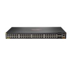 HPE Aruba Networking Aruba 6200F 48G Class4 PoE 4SFP+ 370W Géré L3 Gigabit Ethernet (10/100/1000) Connexion Ethernet, supportant l'alimentation via ce port (PoE) 1U Noir