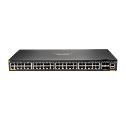 HPE Aruba Networking Aruba 6200F 48G Class4 PoE 4SFP+ 740W Géré L3 Gigabit Ethernet (10/100/1000) Connexion Ethernet, supportant l'alimentation via ce port (PoE) 1U Noir