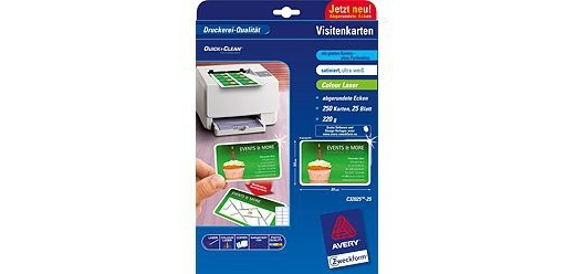 Avery C32025-25 biglietto da visita 100 pz