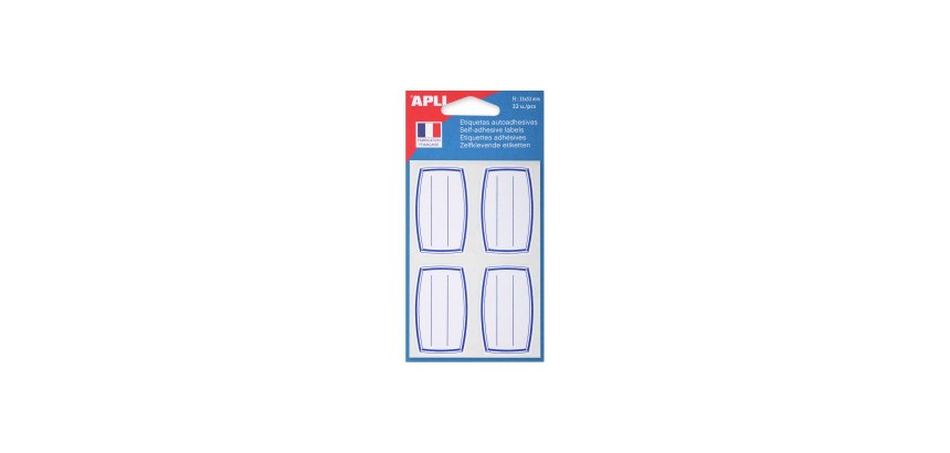 Étiquette adhésive apli agipa écolier 33x53mm pochette 32 unités