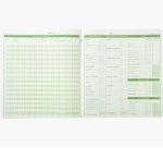 Piqûre de comptabilité et organisation familiale 27x25cm - Budget dépenses ménagères 56 pages