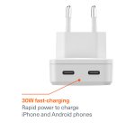 Cygnett ChargePlus Smartphone, Tablet White AC Fast charging Indoor