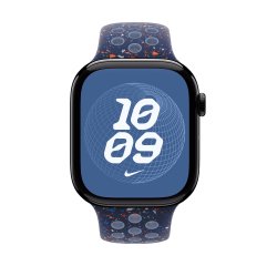 Apple Nike Sport Band Bande Bleu Aluminium, Fluoroélastomère
