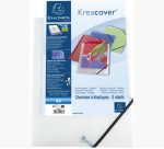 Chemise à l'élastique 3 rabats plastique personnalisable Exacompta Kreacover® - 24 x 32 cm