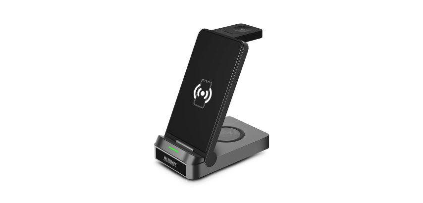 Urban Factory SWC40UF chargeur d'appareils mobiles Universel Noir USB Recharge sans fil Charge rapide Intérieure