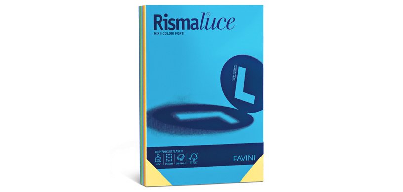 Favini Rismaluce Mix cartone 50 fogli 200 g/m²