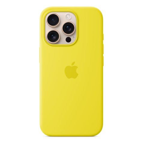 Apple Funda de silicona con MagSafe para el iPhone 16 Pro - Amarillo carambola