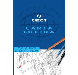 Blocco carta lucida - A4 - 10 fogli - 80gr - uso manuale - Canson