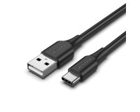 Vention Cable USB Tipo-C 3A CTHBC/ USB Tipo-C Macho - USB Macho/ 25cm/ Negro