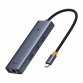 Baseus UltraJoy 6-Port Alámbrico USB 3.2 Gen 1 (3.1 Gen 1) Type-C Gris
