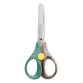 Ciseaux SECURITY 13 cm SMILING PLANET, bouton de sécurité, bois FSC, blister 100% carton, assortis