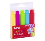 Porte-craies apli coloris assortis 5 unites