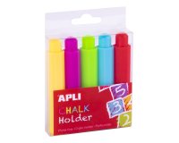 Porte-craies apli coloris assortis 5 unites