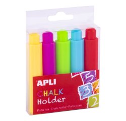 Porte-craies apli coloris assortis 5 unites