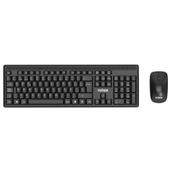 Nilox NXKMWE011 teclado Ratón incluido Oficina RF inalámbrico Español Negro