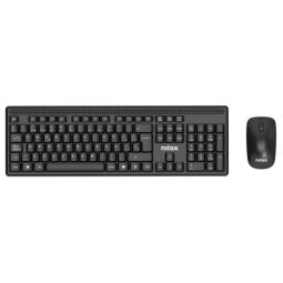 Nilox NXKMWE011 teclado Ratón incluido Oficina RF inalámbrico Español Negro