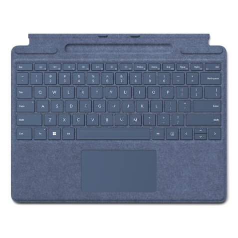Microsoft Surface Pro QWERTY Inglés Microsoft Cover port Azul oscuro
