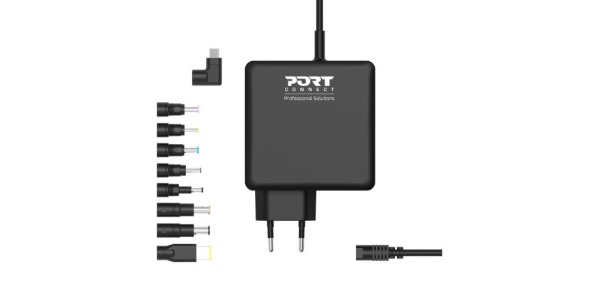 Port Designs 900007B-EU adaptateur de puissance & onduleur Intérieure 90 W Noir