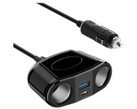 DLH DY-WU5345 chargeur d'appareils mobiles Universel Noir Secteur Auto