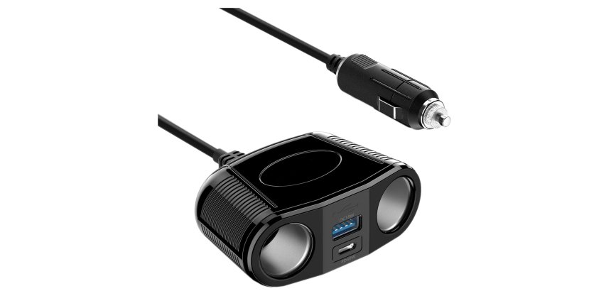 DLH DY-WU5345 chargeur d'appareils mobiles Universel Noir Secteur Auto