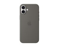 Apple Coque en silicone avec MagSafe pour iPhone 16 Plus - Gris minéral