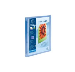 Exacompta 51962E raccoglitore ad anelli A4 Blu, Trasparente
