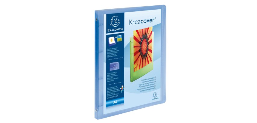 Exacompta 51962E ring binder A4 Blue, Transparent