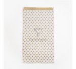 Sach.x50 poch. Kraft, GF pois fond blanc - Blanc