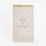 Sach.x50 poch. Kraft, GF pois fond blanc - Blanc