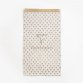 Sach.x50 poch. Kraft, GF pois fond blanc - Blanc