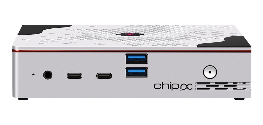 Chip PC IX PC Plus Intel® N N100 8 Go DDR4-SDRAM 128 Go SSD linux Mini PC Noir