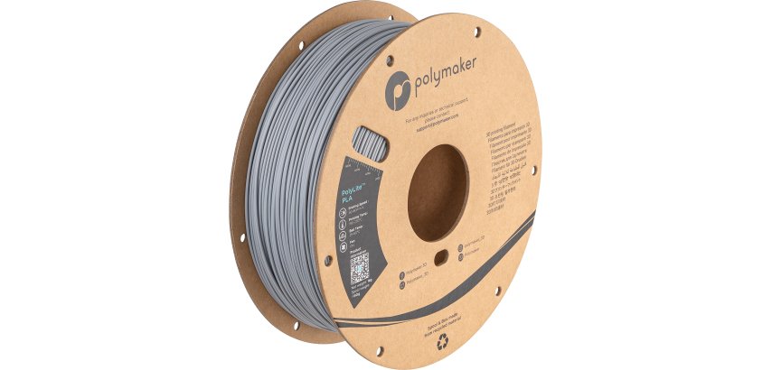 Polymaker PA02035 3D-Druckmaterial Polymilchsäure (PLA) Grau 3 kg