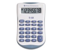Calculatrice texas instruments poche ti-501 mémoire touche pourcentage pile 56x91x11mm 28g