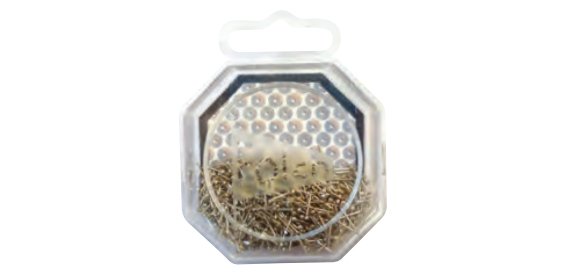 Punaises épingles argentées pour sequins 18 mm - Boîte de 50g