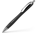 Stylo-bille schneider slider rave xb black edition         viscoglide trait extra large  encre bleue coloris noir