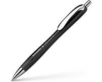 Stylo-bille schneider slider rave xb black edition         viscoglide trait extra large  encre bleue coloris noir