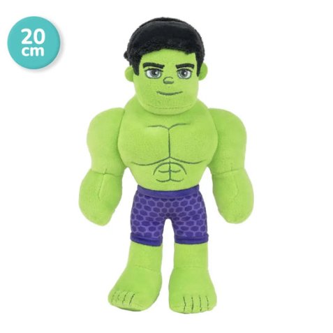 Rei Toys Hulk Peluche - 20 cm - Spidey e i suoi fantastici amici