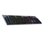 Logitech G G915 X LIGHTSPEED clavier Gaming USB + RF Wireless + Bluetooth AZERTY Français Noir