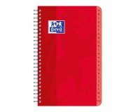 Répertoire Oxford Color Life 9x14cm petits carreaux 5mm 100 pages reliure spirale couverture carte coloris assortis
