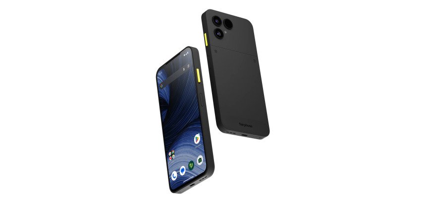 Fairphone The (Gen 6+) 16 cm (6.31") Double SIM Android 16.0 5G USB Type-C 12 Go 256 Go 4415 mAh Noir