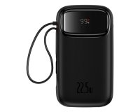 Baseus QPOW 2 DUAL KABLOLU 10.000 MAH 22.5W POWERBANK-SIYAH batería externa Litio 10000 mAh Negro