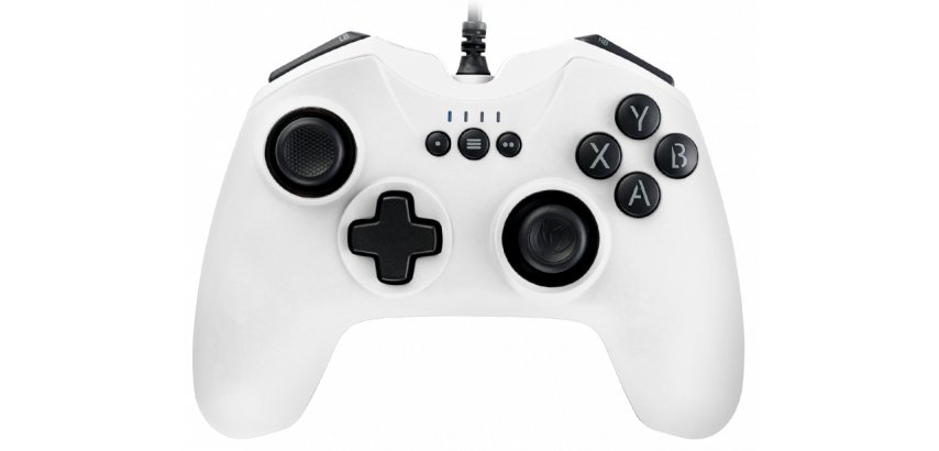 NACON PCGC-100WHITE mando y volante Blanco USB Gamepad Analógico/Digital PC