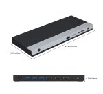 DLH DY-SA5030 station d'accueil Avec fil USB 3.2 Gen 1 (3.1 Gen 1) Type-C Noir