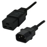 MCL MC913-2M câble électrique Noir Coupleur C14 Coupleur C19