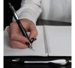 Stylo-bille schneider slider rave xb black edition         viscoglide trait extra large  encre bleue coloris noir