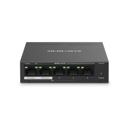 Mercusys MS105GP switch di rete Gigabit Ethernet (10/100/1000) Supporto Power over Ethernet (PoE) Nero