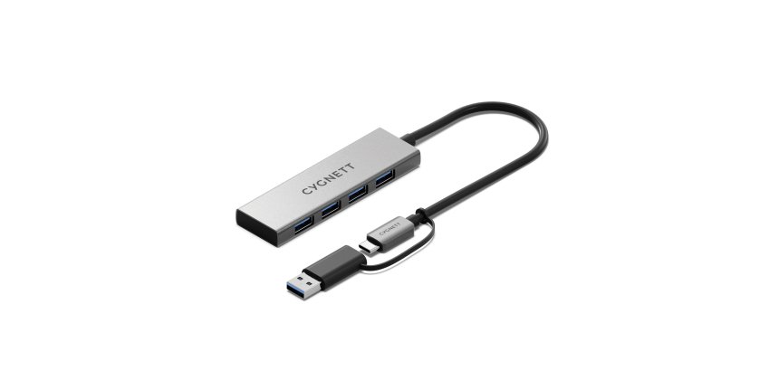 Cygnett Unite USB 3.2 Gen 2 (3.1 Gen 2) Type-A + Type-C Aluminium
