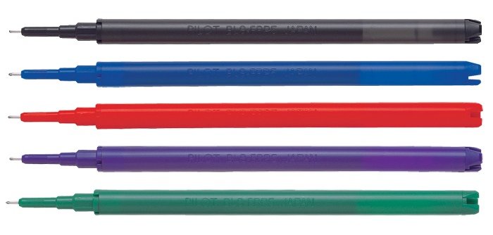 Recharge roller pilot frixion point pointe aiguille 0.3mm encre effaçable coloris rose set de 3 unités